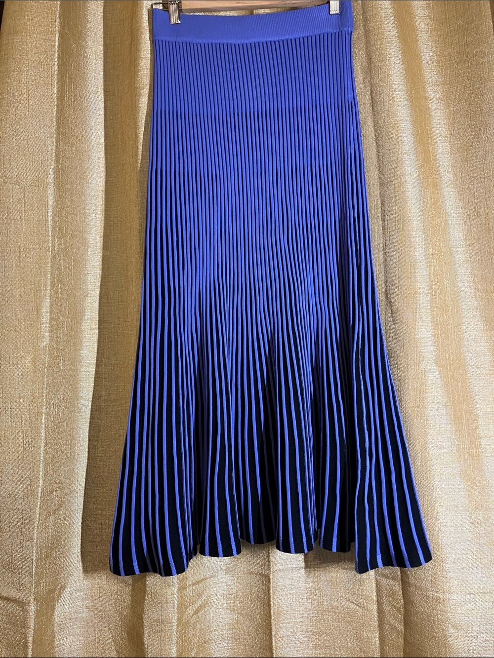 Nanette Lepore Cobalt Blue Pleated Midi Skirt